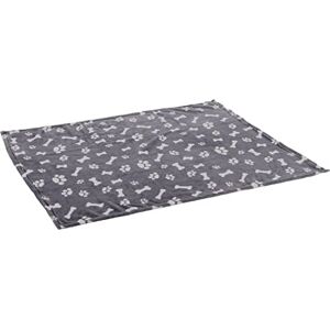 Flamingo Deken van fleece, Zuma grijs, botten/poten, 70 x 100 cm Flamingo Deken van fleece, Zuma grijs, botten/poten, 70 x 100 cm