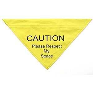 Ancol Respect My Space Waarschuwingsbandana voor Hond - Medium/Groot - Geel Ancol Respect My Space Waarschuwingsbandana voor Hond - Medium/Groot - Geel