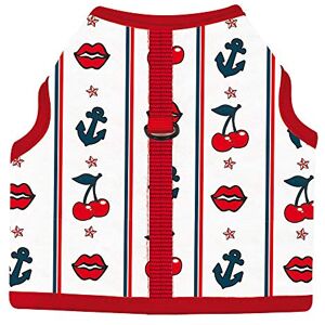 Croci Hondenharnas - Slot Print Wit / Rood - Comfort Fit Zomerstijl Croci Hondenharnas - Slot Print Wit / Rood - Comfort Fit Zomerstijl