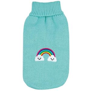 Record Magic Land Hondentrui - Hoge kraag met geborduurd regenboogpatch - Azzurro Record Magic Land Hondentrui - Hoge kraag met geborduurd regenboogpatch - Azzurro