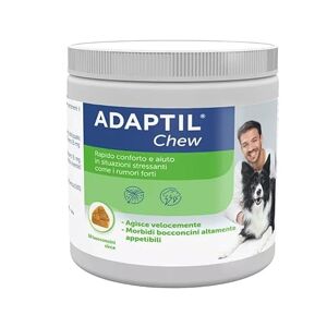 ADAPTIL ® Chew Kalmerende natuurlijke snacks, 30 stuks, rustgevend en stressvrij voor hyperactieve onrustige honden, ontspanning voor reizen en stressvolle momenten