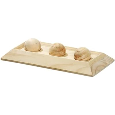 Karlie Rody Brain Train Board, 3 ballen L: 30 cm B: 15 cm H: 6 cm naturel Karlie Rody Brain Train Board, 3 ballen L: 30 cm B: 15 cm H: 6 cm naturel