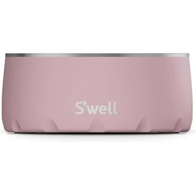 S'well Roestvrijstalen hondenbak voor kleine tot middelgrote honden 16 oz, roze topaas antislip en morsvrij ontwerp met rubberen bodem en vaatwasmachinebestendig BPA-vrije voerbak voor voedsel S'well Roestvrijstalen hondenbak voor kleine tot middelgrote honden 16 oz, roze topaas antislip en morsvrij ontwerp met rubberen bodem en vaatwasmachinebestendig BPA-vrije voerbak voor voedsel