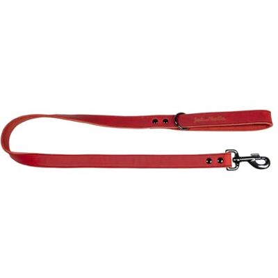 JACK AND VANILLA , Hondenriem, model Black Label, kleur rood, maat 25 mm x 100 cm JACK AND VANILLA , Hondenriem, model Black Label, kleur rood, maat 25 mm x 100 cm