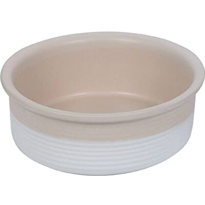 Nobby 82423 keramische voerbak Neta 2.40 L, ø 24 x 8 cm, wit/crème Nobby 82423 keramische voerbak Neta 2.40 L, ø 24 x 8 cm, wit/crème