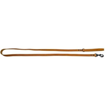 JACK AND VANILLA , Lange hondenriem, model Black Label, kleur cognac, afmetingen 18 mm x 180 cm JACK AND VANILLA , Lange hondenriem, model Black Label, kleur cognac, afmetingen 18 mm x 180 cm