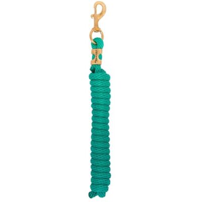 Weaver Equine Weaver Leather Poly Lead Touw met Massief Messing 225 Snap, Massief Smaragdgroen Weaver Equine Weaver Leather Poly Lead Touw met Massief Messing 225 Snap, Massief Smaragdgroen