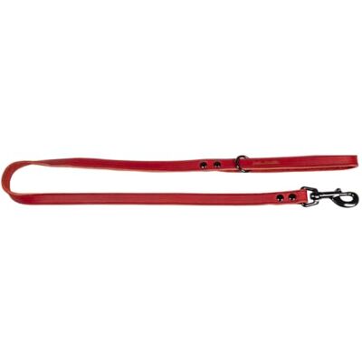 JACK AND VANILLA , Hondenriem, model Black Label, kleur rood, maat 16 mm x 100 cm JACK AND VANILLA , Hondenriem, model Black Label, kleur rood, maat 16 mm x 100 cm