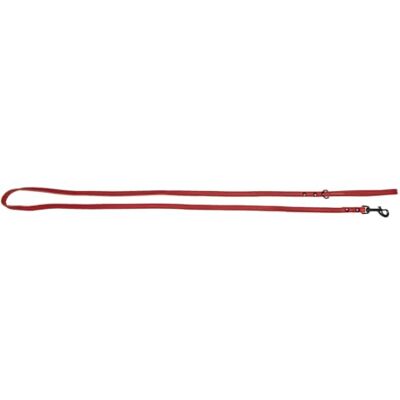 JACK AND VANILLA , Lange hondenriem, model Black Label, kleur: rood, maat 12 mm x 180 cm JACK AND VANILLA , Lange hondenriem, model Black Label, kleur: rood, maat 12 mm x 180 cm