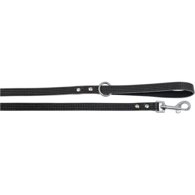 JACK AND VANILLA , Hondenriem, model Monaco, kleur zwart, maat 14 mm x 100 cm JACK AND VANILLA , Hondenriem, model Monaco, kleur zwart, maat 14 mm x 100 cm