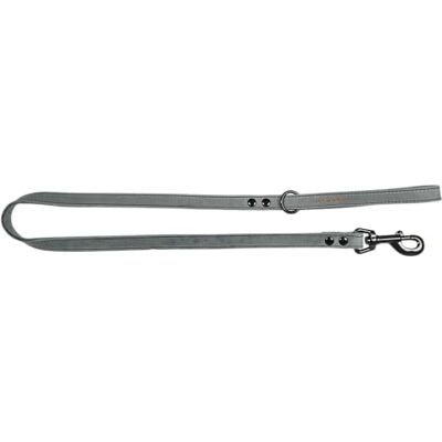 JACK AND VANILLA , Hondenriem, model Black Label, kleur grijs, afmetingen 16 mm x 100 cm JACK AND VANILLA , Hondenriem, model Black Label, kleur grijs, afmetingen 16 mm x 100 cm