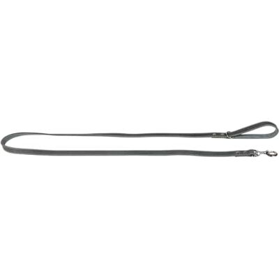 JACK AND VANILLA , Lange hondenriem, model vet leer, kleur grijs, afmetingen 12 mm x 180 cm JACK AND VANILLA , Lange hondenriem, model vet leer, kleur grijs, afmetingen 12 mm x 180 cm