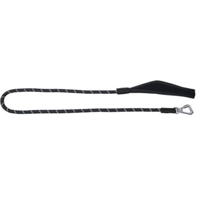 JACK AND VANILLA , Hondenriem, model Expedition, kleur zwart, maat M, 9 mm x 120 cm JACK AND VANILLA , Hondenriem, model Expedition, kleur zwart, maat M, 9 mm x 120 cm