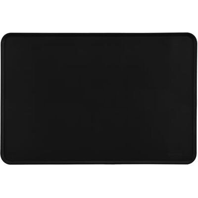 Amazon Basics Mat voor onder voerbak, siliconen, waterbestendig, 60 x 41 cm, zwart, 1 stuk Amazon Basics Mat voor onder voerbak, siliconen, waterbestendig, 60 x 41 cm, zwart, 1 stuk