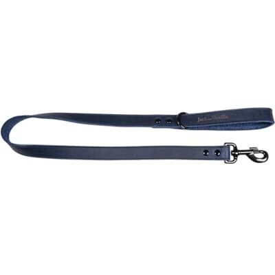 JACK AND VANILLA , Hondenriem, model Black Label, kleur blauw, afmetingen 25 mm x 100 cm JACK AND VANILLA , Hondenriem, model Black Label, kleur blauw, afmetingen 25 mm x 100 cm