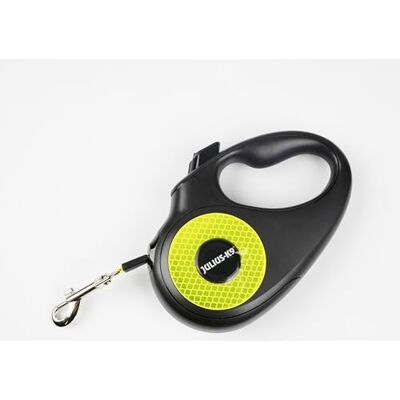 JULIUS K-9 Julius-K9 Retractable Dog Lead, XS 3 m Tape, Black/Neon – anti-slip handle, ribbon leash, extandable, one handed brake, pause, lock, reflective ribbon, tangle free, heavy duty JULIUS K-9 Julius-K9 Retractable Dog Lead, XS 3 m Tape, Black/Neon – anti-slip handle, ribbon leash, extandable, one handed brake, pause, lock, reflective ribbon, tangle free, heavy duty