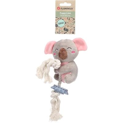 Flamingo Speelgoed puppy DIDI koala met touw grijs 13,6 x 7 x 23 cm Flamingo Speelgoed puppy DIDI koala met touw grijs 13,6 x 7 x 23 cm