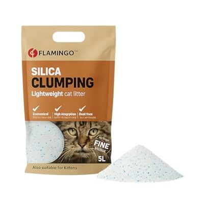 Flamingo KATTENBAKVULLING SILICA FIJN KLONTEREND 5L Flamingo KATTENBAKVULLING SILICA FIJN KLONTEREND 5L