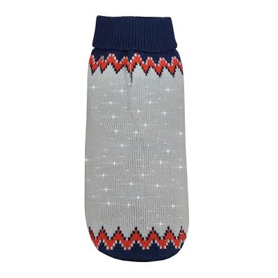 Record Marsepein hondentrui met hoge kraag, ruglengte 30 cm. Warme hondentrui met metallic effect voor optimaal comfort en elegante stijl Grijs, XS Record Marsepein hondentrui met hoge kraag, ruglengte 30 cm. Warme hondentrui met metallic effect voor optimaal comfort en elegante stijl Grijs, XS