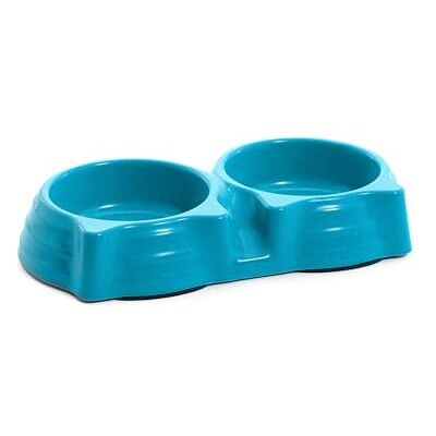 Record Dubbele bak van bamboe in de vorm van een kattengezicht antislip noppen afmetingen: elk Ø 23 cm inhoud 2 x 150 ml kleur blauw milieuvriendelijk Record Dubbele bak van bamboe in de vorm van een kattengezicht antislip noppen afmetingen: elk Ø 23 cm inhoud 2 x 150 ml kleur blauw milieuvriendelijk