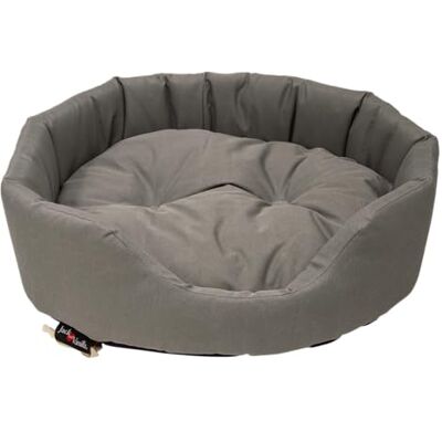 JACK AND VANILLA , Comfortabel hondenbed en kattenbed, elegant design in grijs, dikke vulling, wasbare hoes, maat L, ideaal voor een goede nachtrust JACK AND VANILLA , Comfortabel hondenbed en kattenbed, elegant design in grijs, dikke vulling, wasbare hoes, maat L, ideaal voor een goede nachtrust