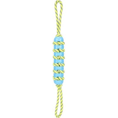 Flamingo Flmaingo Tofla Tofla touw voor honden, blauw/geel, drijvend, ideaal voor waterspelletjes met je hond, met handgrepen, 55 x 5 x 5 cm Flamingo Flmaingo Tofla Tofla touw voor honden, blauw/geel, drijvend, ideaal voor waterspelletjes met je hond, met handgrepen, 55 x 5 x 5 cm