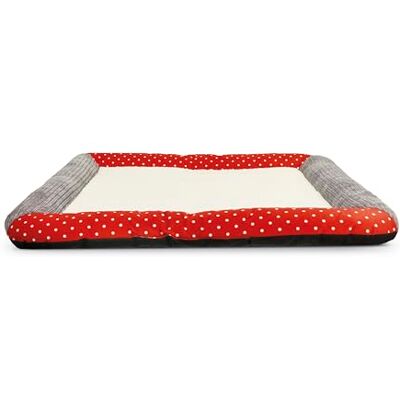 Record Kerstmat voor honden en katten, warm Kerstmis, zacht, isolerend en comfortabel hondenbed met fleece binnenkant en versterkte bodem, 80 x 60 x 4 cm Record Kerstmat voor honden en katten, warm Kerstmis, zacht, isolerend en comfortabel hondenbed met fleece binnenkant en versterkte bodem, 80 x 60 x 4 cm