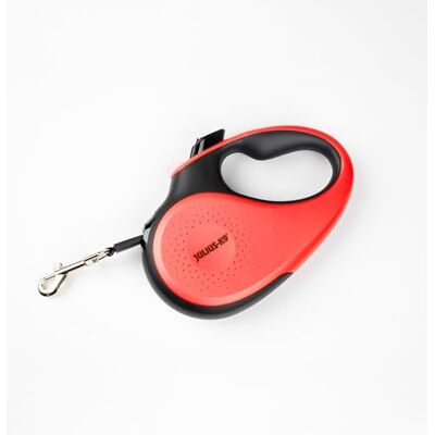 JULIUS K-9 Julius-K9 Retractable Dog Lead, L 5 m Tape, Black/Red – anti-slip handle, ribbon leash, extandable, one handed brake, pause, lock, reflective ribbon, tangle free, heavy duty JULIUS K-9 Julius-K9 Retractable Dog Lead, L 5 m Tape, Black/Red – anti-slip handle, ribbon leash, extandable, one handed brake, pause, lock, reflective ribbon, tangle free, heavy duty
