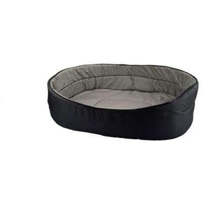 Huisdierbed - Ovale vorm, polyester, 80x62cm - Kat Huisdierbed - Ovale vorm, polyester, 80x62cm - Kat