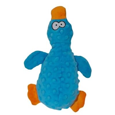 JACK AND VANILLA , Interactief hondenspeelgoed van pluche, eend, 25 cm, blauw, stimuleert het spel, duurzaam, machinewasbaar, ideaal voor kleine en middelgrote honden, model Bubble Plush JACK AND VANILLA , Interactief hondenspeelgoed van pluche, eend, 25 cm, blauw, stimuleert het spel, duurzaam, machinewasbaar, ideaal voor kleine en middelgrote honden, model Bubble Plush