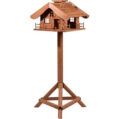 dobar ® 98370e Design vogelvoederhuisje almhut XL vogelhuis in huttendesign vogelvilla van massief hout vogelvoederstation inclusief standaard grote voederdispenser 66 x 66 x 136,5 cm bruin dobar ® 98370e Design vogelvoederhuisje almhut XL vogelhuis in huttendesign vogelvilla van massief hout vogelvoederstation inclusief standaard grote voederdispenser 66 x 66 x 136,5 cm bruin