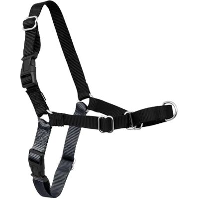 PetSafe Easy Walk Hondenharnas, anti-trek hondenharnas perfect voor riem- en harnastraining Voorkomt dat huisdieren trekken en stikken tijdens wandelingen Medium/Large, houtskool/zwart PetSafe Easy Walk Hondenharnas, anti-trek hondenharnas perfect voor riem- en harnastraining Voorkomt dat huisdieren trekken en stikken tijdens wandelingen Medium/Large, houtskool/zwart