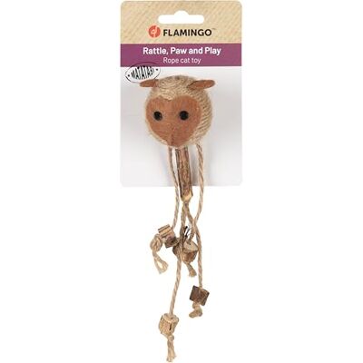 Flamingo Kattenspeelgoed Yutsa aap, bruin, natuurlijk, interactief en ontspannend Flamingo Kattenspeelgoed Yutsa aap, bruin, natuurlijk, interactief en ontspannend