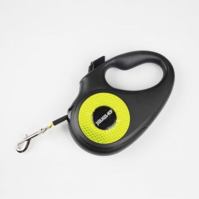 JULIUS K-9 Julius-K9 Retractable Dog Lead, M 5 m Tape, Black/Neon – anti-slip handle, ribbon leash, extandable, one handed brake, pause, lock, reflective ribbon, tangle free, heavy duty JULIUS K-9 Julius-K9 Retractable Dog Lead, M 5 m Tape, Black/Neon – anti-slip handle, ribbon leash, extandable, one handed brake, pause, lock, reflective ribbon, tangle free, heavy duty