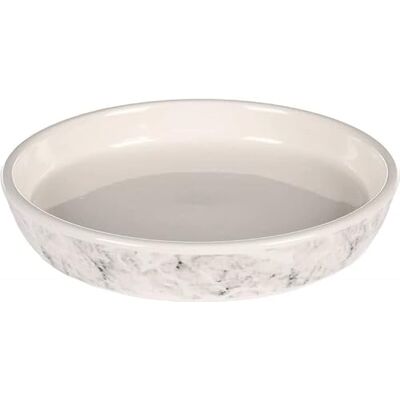 Flamingo Kat Marmi keramiek grijs rond 250 ml 15,5 x 3 cm voor voer en water Flamingo Kat Marmi keramiek grijs rond 250 ml 15,5 x 3 cm voor voer en water