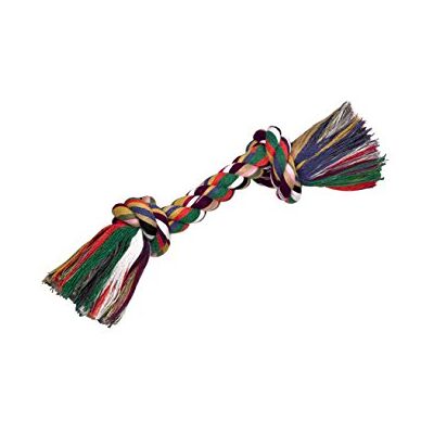 Nobby Os met 2 knopen, hondenspeelgoed, katoen, meerkleurig, 180 g Nobby Os met 2 knopen, hondenspeelgoed, katoen, meerkleurig, 180 g