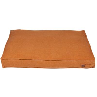 JACK AND VANILLA , Hondenbed, comfortabel, oranje, voor middelgrote honden, vulling van schuim, afneembare en wasbare overtrek, elegant design, 80 x 60 x 10 cm, model Mumbai JACK AND VANILLA , Hondenbed, comfortabel, oranje, voor middelgrote honden, vulling van schuim, afneembare en wasbare overtrek, elegant design, 80 x 60 x 10 cm, model Mumbai