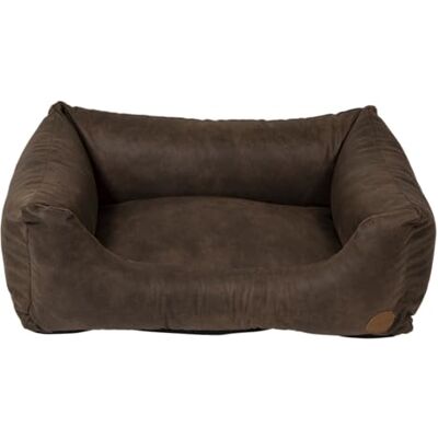 JACK AND VANILLA Hondenbank JV Classy – duurzame en comfortabele slaapmand voor honden – kunstleer, kleur bark, M, 80 x 60 x 25 cm JACK AND VANILLA Hondenbank JV Classy – duurzame en comfortabele slaapmand voor honden – kunstleer, kleur bark, M, 80 x 60 x 25 cm