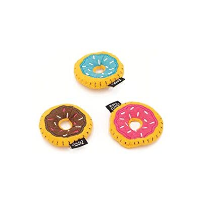 ZippyPaws Donutz 3-pack, donutvormig zacht hondenspeelgoed, geluidsspeelgoed, voor kleine en middelgrote honden, stimulerend en duurzaam, niet-giftig ZippyPaws Donutz 3-pack, donutvormig zacht hondenspeelgoed, geluidsspeelgoed, voor kleine en middelgrote honden, stimulerend en duurzaam, niet-giftig
