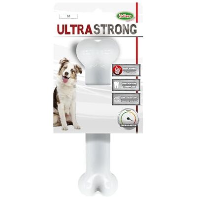 Bubimex Ultra Strong Hondenspeelgoed Kauwbot van nylon gevoerd met vleesaroma Zeer resistent Bevordert mondhygiëne 15 cm voor middelgrote honden Bubimex Ultra Strong Hondenspeelgoed Kauwbot van nylon gevoerd met vleesaroma Zeer resistent Bevordert mondhygiëne 15 cm voor middelgrote honden
