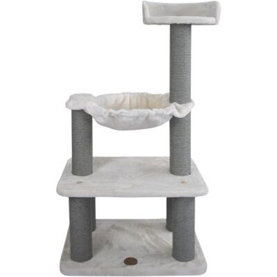 JACK AND VANILLA , Elegante krabpaal voor katten, multifunctioneel en duurzaam, ideaal om te spelen en uit te rusten, gemakkelijk te reinigen, afmetingen 58 x 38 x 112 cm, crèmekleurig, krabpaal model JACK AND VANILLA , Elegante krabpaal voor katten, multifunctioneel en duurzaam, ideaal om te spelen en uit te rusten, gemakkelijk te reinigen, afmetingen 58 x 38 x 112 cm, crèmekleurig, krabpaal model