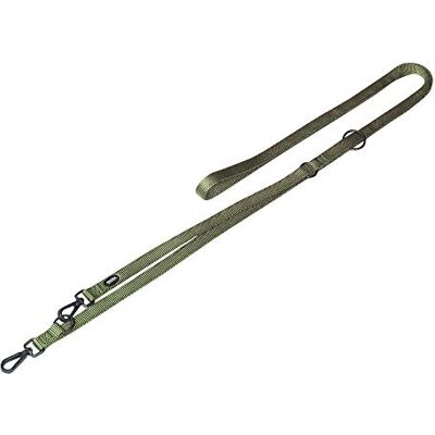 Nobby Führleine Classic Comfort - Hondenriem - Extra lang, zacht nylon, zwart metaal Nobby Führleine Classic Comfort - Hondenriem - Extra lang, zacht nylon, zwart metaal