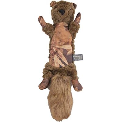 Dehner Wild Nature Hondenspeelgoed, pluche, camo racoon met pieper, bruin, 47 x 15 x 7,2 cm Dehner Wild Nature Hondenspeelgoed, pluche, camo racoon met pieper, bruin, 47 x 15 x 7,2 cm