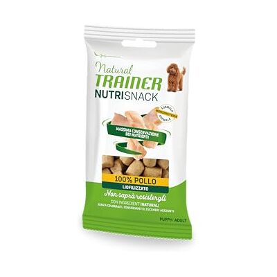 Trainer Natural Nutrisnack Vriesgedroogde kippensnack voor puppy's en volwassen honden van alle maten 20 x 20 g Trainer Natural Nutrisnack Vriesgedroogde kippensnack voor puppy's en volwassen honden van alle maten 20 x 20 g