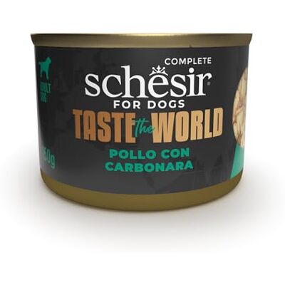 Schesir , Taste The World Hondenvoer, natvoer kip, Carbonara, 8 x 150 g Schesir , Taste The World Hondenvoer, natvoer kip, Carbonara, 8 x 150 g