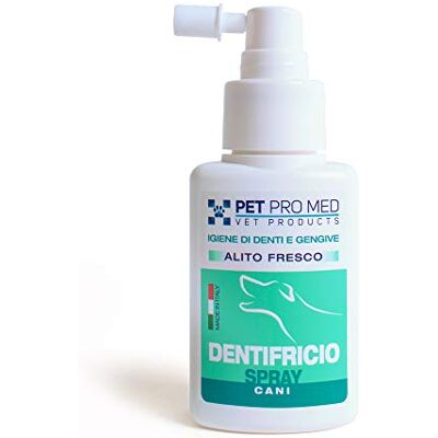 VIROSAC PetProMed Tandpasta Spray Ideaal voor de hygiëne van tanden en tandvlees van de hond 1 x 50 ml fles met ananas- en muntextract VIROSAC PetProMed Tandpasta Spray Ideaal voor de hygiëne van tanden en tandvlees van de hond 1 x 50 ml fles met ananas- en muntextract