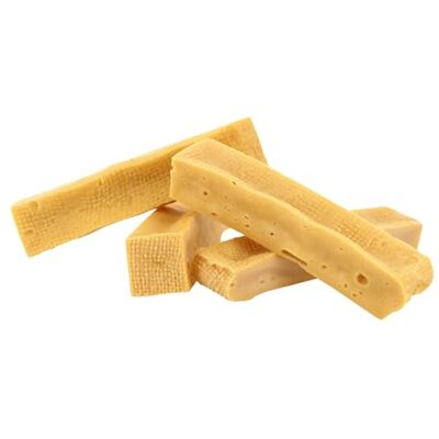 Kauies Luchtige kauwkaas, 100% natuurlijke kaasstandaard voor honden, van koemelk, eiwitrijk, lactosevrij, glutenvrij, ideaal voor puppy's en senioren, handgemaakt in Duitsland, maat S (4 x 35 g) tot Kauies Luchtige kauwkaas, 100% natuurlijke kaasstandaard voor honden, van koemelk, eiwitrijk, lactosevrij, glutenvrij, ideaal voor puppy's en senioren, handgemaakt in Duitsland, maat S (4 x 35 g) tot