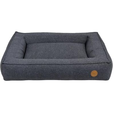 JACK AND VANILLA Orthopedisch hondenbed JV Hampton comfortabele randmand voor honden met gevoelige gewrichten donkergrijs, L, 100 x 70 cm JACK AND VANILLA Orthopedisch hondenbed JV Hampton comfortabele randmand voor honden met gevoelige gewrichten donkergrijs, L, 100 x 70 cm