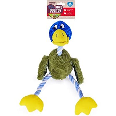 Rosewood Delia Duck hondenspeelgoed, groen/blauw/oranje/wit, 17 inch (Pack van 1) Rosewood Delia Duck hondenspeelgoed, groen/blauw/oranje/wit, 17 inch (Pack van 1)