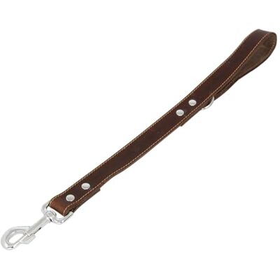 JACK AND VANILLA , Korte hondenriem, model vet leer, kleur bruin, afmetingen 25 mm x 50 cm JACK AND VANILLA , Korte hondenriem, model vet leer, kleur bruin, afmetingen 25 mm x 50 cm